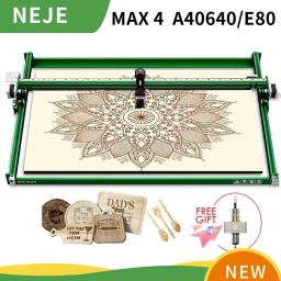 2023 neje max 4 a40640/e40 80w cnc máquina de gravação a laser cortador a laser madeira para marca metal bluetooth app controle lightburn - Image 1