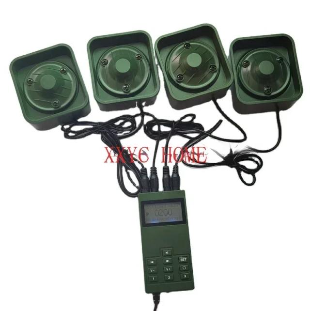 Chamariz eletrônicos de plástico para caça de pássaros selvagens com potentes alto-falantes de 4*50 watts