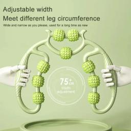 Rolo muscular de fáscia de 9 rodas, rolo de celulite, rolo de massagem para aliviar dores musculares, coxa, bezerro, braço, reduzir celulite, 1 peça - Image 3