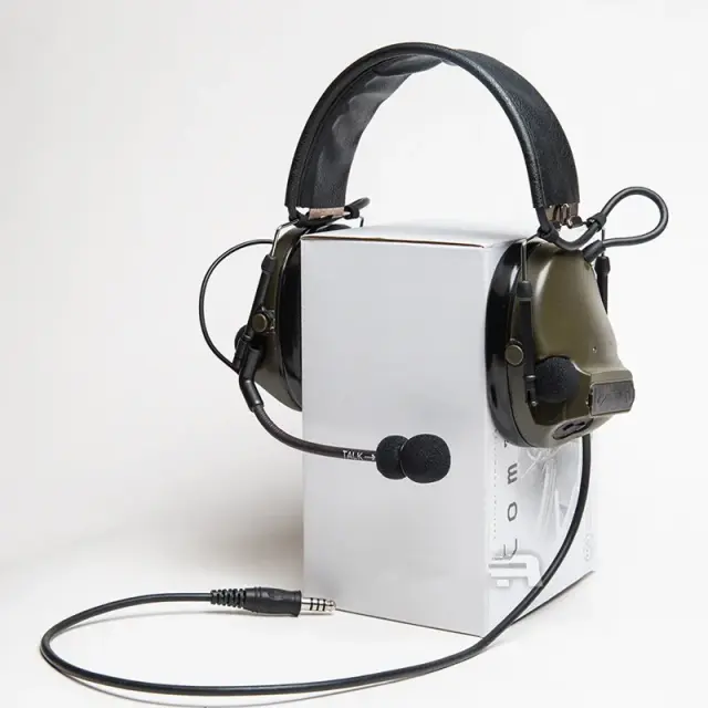 Headset Tactical ComTac III Dual com Redução de Ruído para Comunicação TCA, TRI, HARRIS e Walkie Talkies PRC-152 e PRC-148