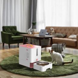 Recipiente de armazenamento de alimentos para animais, Caixa hermética com copo de medição Recipiente com trava, Selo à prova de umidade - Image 3