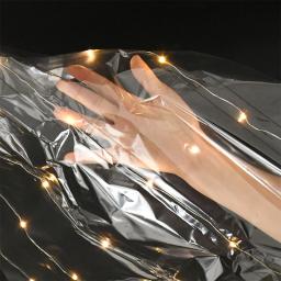 Casamento bouquet papel de embrulho à prova dwaterproof água embalagem de presente de flor luminosa led claro celofane para dia dos namorados festa artesanato papel - Image 2