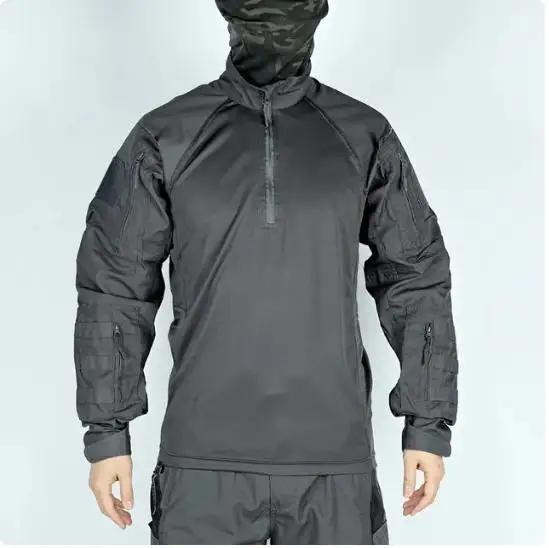 Conjunto Tático Masculino para Caminhadas e Atividades ao Ar Livre: Camisa e Calça para Airsoft, Paintball e Caça