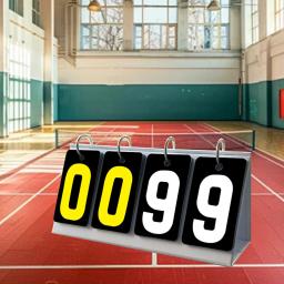 Placar de 4 dígitos basquete futebol vôlei tênis de mesa placar flipper scorekeeper para beisebol vôlei esporte - Image 3