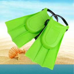 Nadadeiras curtas de natação infantil, aletas ajustáveis de treinamento em PVC, nadadeiras de mergulho, leve, scuba, 1 pares - Image 2