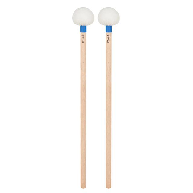 Baquetas de Feltro para Tímpanos com Cabo Antiderrapante – Acessórios de Percussão de Alta Qualidade