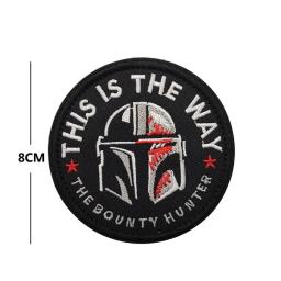 Star Wars Filme Anime Mandalorian Patches para Vestuário, Bordado Patch, Ferro em Patches, DIY Vestuário, Gancho e Loop Adesivos - Image 2