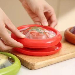 Caixa de armazenamento hermética para frutas e legumes, armazenamento de alimentos reutilizáveis, frescos, fáceis de limpar, gadgets de cozinha - Image 2