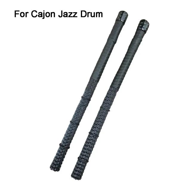 Escova Profissional de Náilon para Cajon - Varas de Percussão 36x5.1cm em Preto e Branco