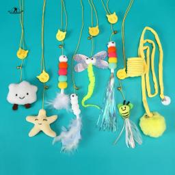 Brinquedos para gatos de estimação, elasticidade retrátil, tipo porta suspensa, brinquedo interativo para gatinho, mouse, catnip, corda de arranhões, brinquedo, suprimentos para animais de estimação, presente - Image 1