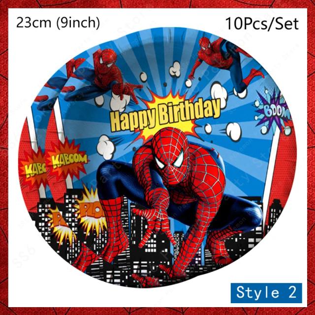 Kit Festa Homem-Aranha Utensílios Descartáveis 7 Séries