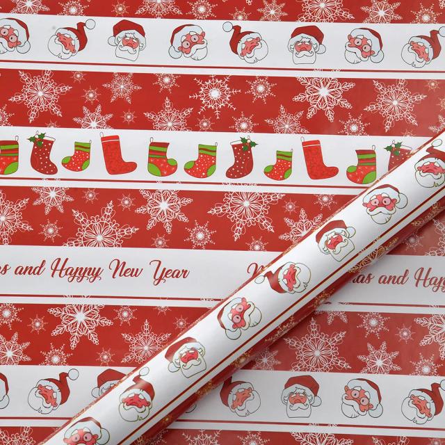 Caixa de Presente de Papel de Embrulho para Aniversário, DIY Artesanal, Decoração para Casamentos e Natal - Pack com 10 Unidades de 50x70cm