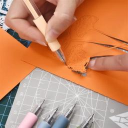 Arte utilitário faca caneta cortador de papel precisão artesanato adesivos scrapbooking ferramentas de corte portátil faca escultura diy artesanato suprimentos - Image 2