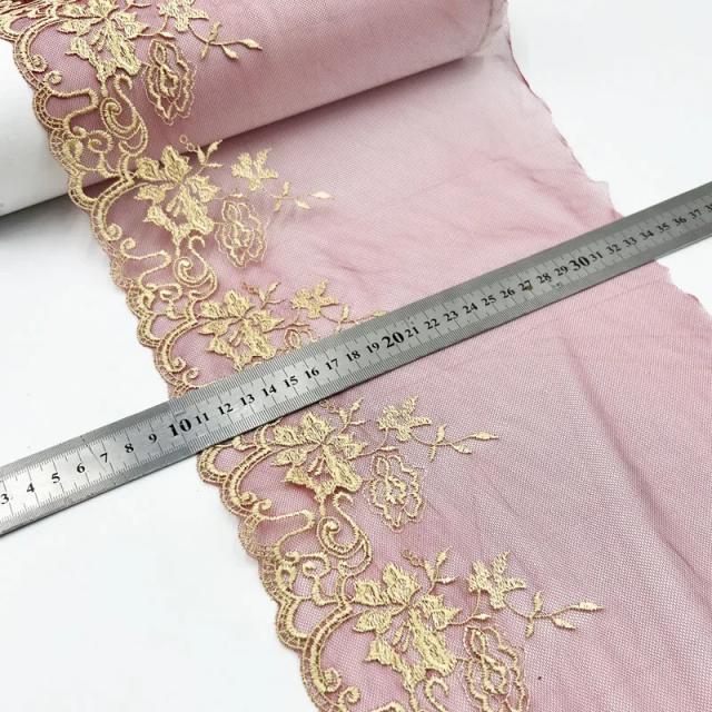 Tela de Renda de Poliéster para DIY - Acessórios Elegantes em Flor para Cortinas, Sofás e Almofadas