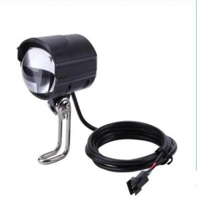 Farol LED Impermeável 2 em 1 com Chifre para Bicicleta Elétrica e Scooter - Luz Frontal Acessório de Ciclismo