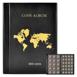 Coleção Livro Titular Álbum para Colecionadores, Moeda Display Caso De Armazenamento, Coletando Mangas Caixa Organizadora, 300 Bolsos - Image 1