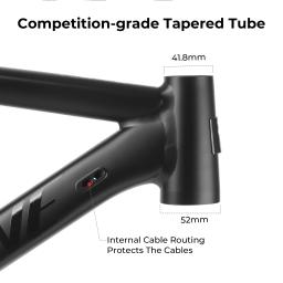 Quadro de bicicleta de estrada speedone com conjunto de garfo rígido de fibra de carbono ultraleve liga de alumínio roteamento interno cascalho 700c quadro de bicicleta - Image 5