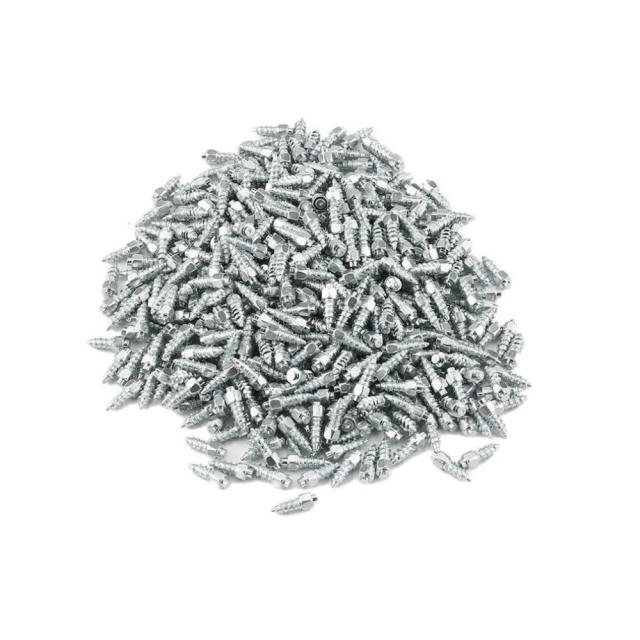 Parafusos de Carboneto com Picos de Neve e Antigelo para Carros, SUVs, ATVs e UTVs - kit com 100 peças de 12mm