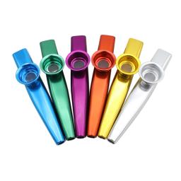 Metal kazoo boca flauta com saco de armazenamento para iniciante flauta instrumento amantes da música para crianças presente instrumento musical peças - Image 5