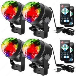 Asymmetric Fashing Light Stage Lamp com controle remoto, EU Disco Ball Lamps, Home Parties, Aniversário, Casamento, Bar, 1 Pc, 2 Pcs, 3 Pcs, 4Pcs - Image 1