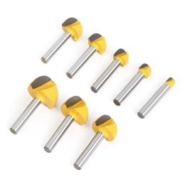 Round Ball Nose Router Bits Set, Fresa para madeira, CNC Carbide Cove Core Box Bit, Ferramentas de corte para madeira, 6-30mm Shank - Image 4