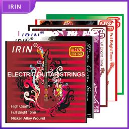 IRIN-cordas de guitarra elétrica de metal real, níquel ferida, tocar guitarra peças, Rock E100, E101, E102, E103, E104, E105, guitarra acessório - Image 1