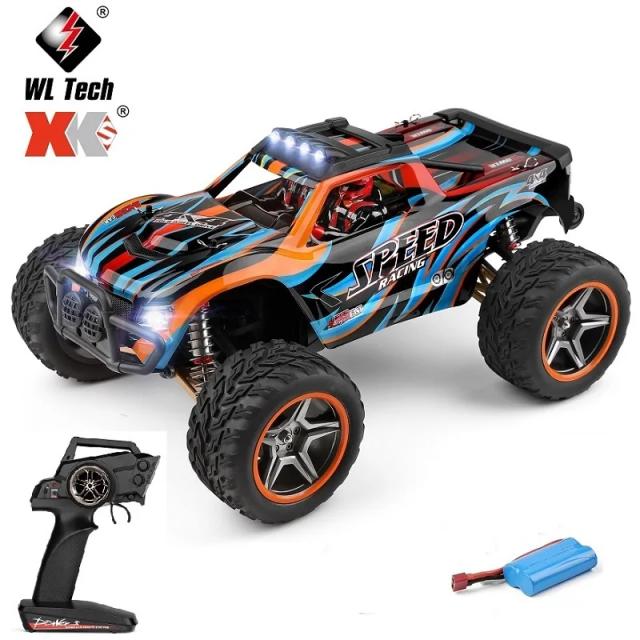 WLtoys 104019 Carro de Controle Remoto Off-Road 1:10 55 km/h Motor Brushless