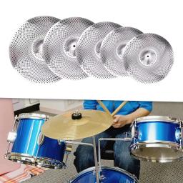 Baixo Volume Mute Drum Set, Drummer Practice, Quiet Cymbals para sala de ensaio, iniciantes, quarto, apartamento, 5pcs - Image 3