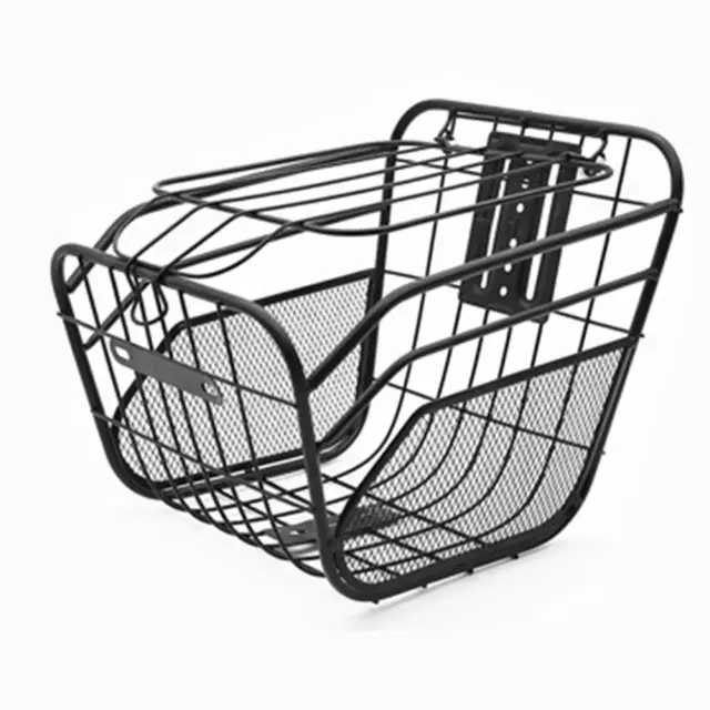Cesta Frontal de Metal para Bicicleta: Suporte Prático e Durável para E-Bike