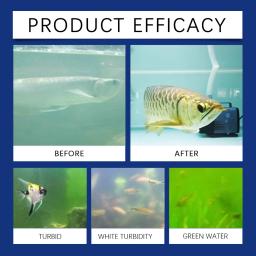 Aquário Fish Tank Purificador de Água Clara, Qualidade Fish Supplies, Removedor De Algas, Agente De Limpeza, Agente De Purificação De Água, 100ml - Image 4