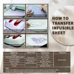 WOWOCUT-Papel De Tinta De Sublimação Colorido, Folha De Tinta De Transferência Infusível, Papel De Transferência De Calor Impresso Em Metal, Alegria T-Shirts, 12 "x 12" - Image 6