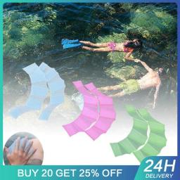 1 Par Sapo Tipo Silicone Natação Nadadeiras Mão Swim Training Finger Luvas Barbatanas Webbed Paddle Natação Luvas De Mergulho Unisex - Image 1