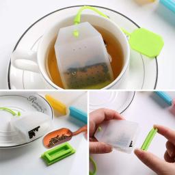 Sacos De Chá De Silicone De Grau Alimentício, Filtros Estilo Colorido, Infusores De Chá Solto Herbal, Filtros Perfumados Teaware, Ferramentas De Cozinha - Image 5