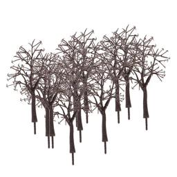 Modelo Marrom O Tronco Nú, Trem Ferroviário, Cenário De Construção, Escala HO, Jardim, Cena De Inverno, Modelo De Layout, 6-14cm, 20Pcs - Image 2