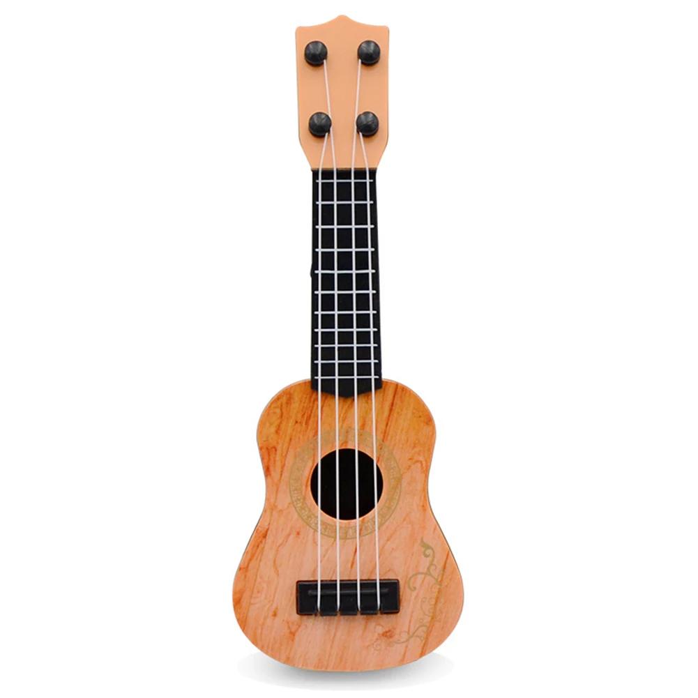 Mini guitarra ukulele para crianças, 4 cordas, instrumentos musicais, brinquedos de educação infantil para iniciantes e crianças, 21 Polegada - Image 1