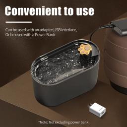 Gato Bebedouro com Filtro Automático, Luz Led, Inteligente Anti-Dry Burning, USB elétrico Mudo, Fonte de Água, Pet Itens, 3L - Image 4