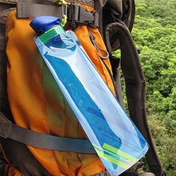 Garrafa de água PE dobrável ao ar livre, Soft Flask, Squeeze Portable, Running, Cycling, Hiking, Camping, Bag, 700ml - Image 3