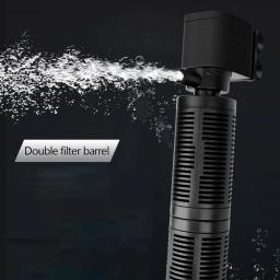 Silencioso aquário purificador de água, 3 em 1, filtro interno, impermeável, bomba de ar, aquário, acessórios - Image 1