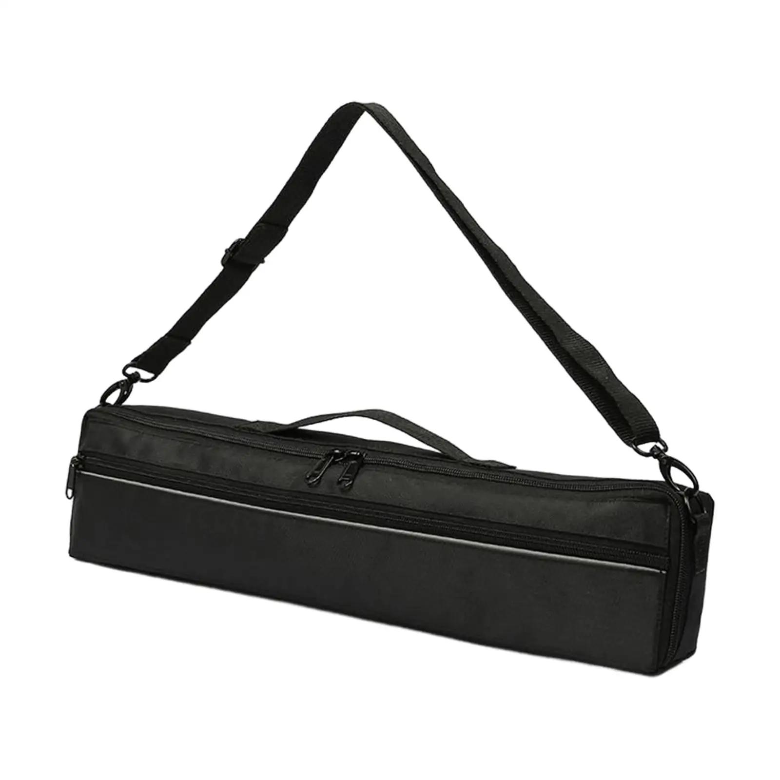 Instrumento orquestra flauta carry show saco leve alça de pelúcia dentro alça de ombro ajustável cinta resistente ao desgaste saco de armazenamento - Image 1