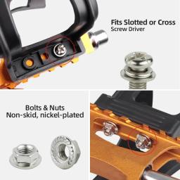 Deemount-pedal de bicicleta com alça antiderrapante, para bicicleta, ciclismo, sapato, biqueira, gravata, corda, cintos de segurança, 1 par - Image 6