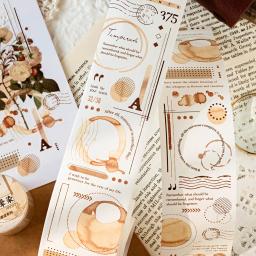 Fita adesiva de jornal vintage, Fita de papel Washi, Material Scrapbooking, Kit Scrapbook, Card Lover, 50mm x 2m, Fragmento Série Trace - Image 3