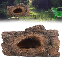 Resin Hide Cave for Reptile, Simulação Tree Bark, Anfíbios, Paisagem para Escorpião, Lagarto - Image 5