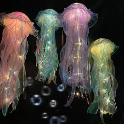 Jellfish LED Light Lantern para meninas, debaixo do mar, sereia, decorativa, bricolage, festa de aniversário, alimentação, verão - Image 3