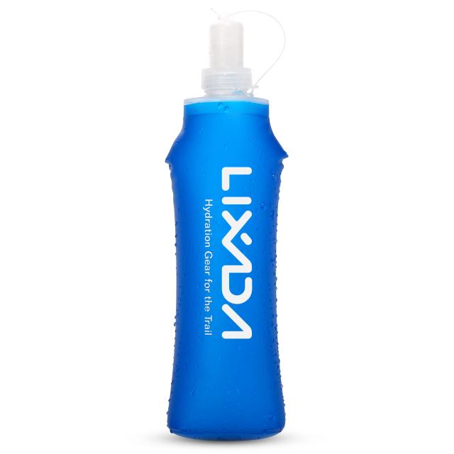 Garrafa dobrável Lixada-TPU Soft de 500ml para esportes ao ar livre, camping, corrida e ciclismo - disponível em 1 ou 2 unidades