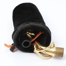 Prático saco de armazenamento para saxofone acessórios, preto algodão casos, apto para Alto, tenor, peças leves - Image 2