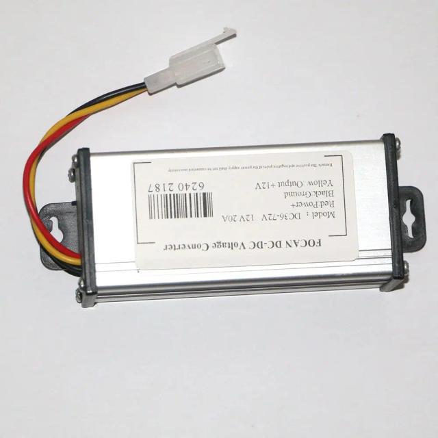 Transformador Adaptador Conversor para Bicicleta Elétrica com Proteção de Sobretensão – DC 36V, 48V, 72V, 12V e 20A