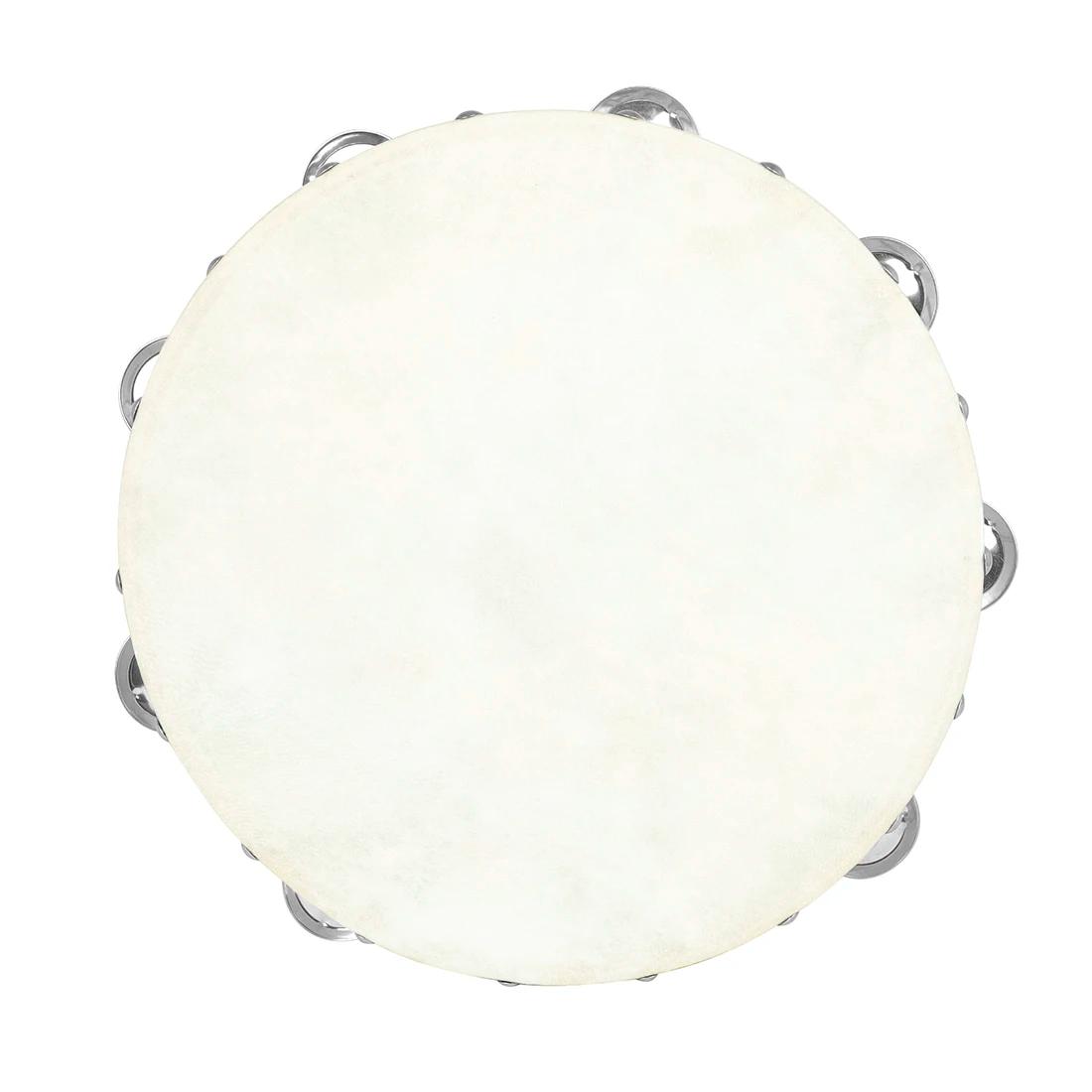 Pele De Carneiro Pandeiro De Madeira, Instrumentos Musicais, Adequado Para Educação Iluminada, 10 Polegadas - Image 1