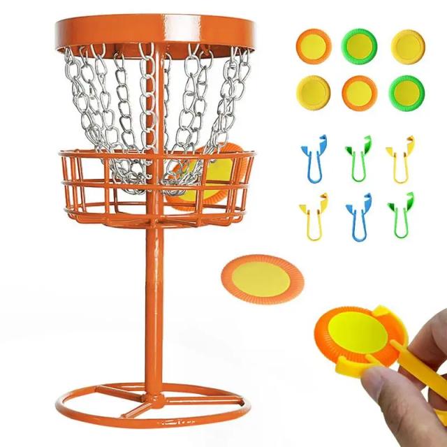 Cesta de Golfe de Disco Portátil Resistente para Treinamento e Competições - Kit Completo