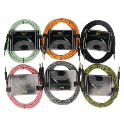 Cabo áudio para guitarra, 3m, acessórios de cordas, sem ruído, peças de instrumentos musicais, para baixo elétrico - Image 3