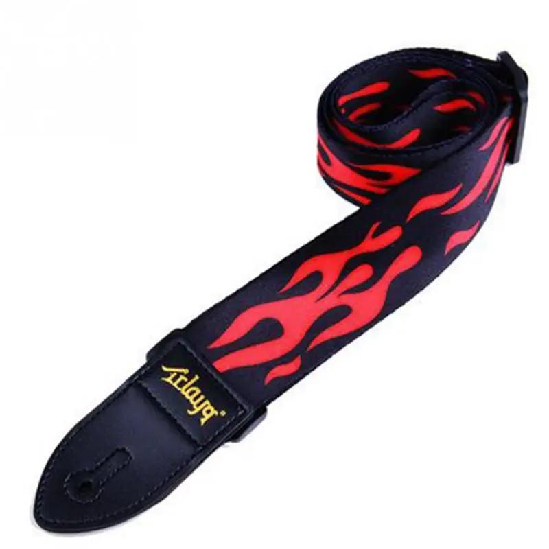 Correia de guitarra multi-cor cintos de guitarra ajustável impressão colorida tiras de guitarra de náilon baixo acústico acessórios de guitarra elétrica - Image 1
